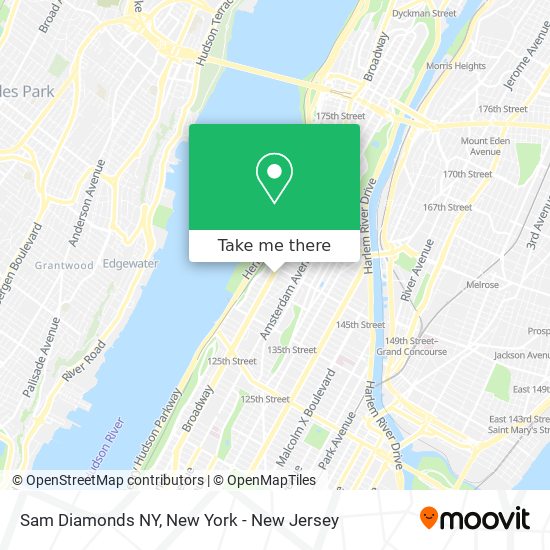 Mapa de Sam Diamonds NY