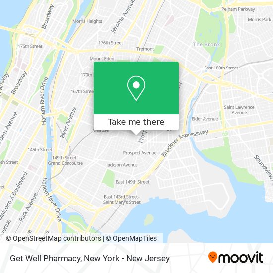 Mapa de Get Well Pharmacy