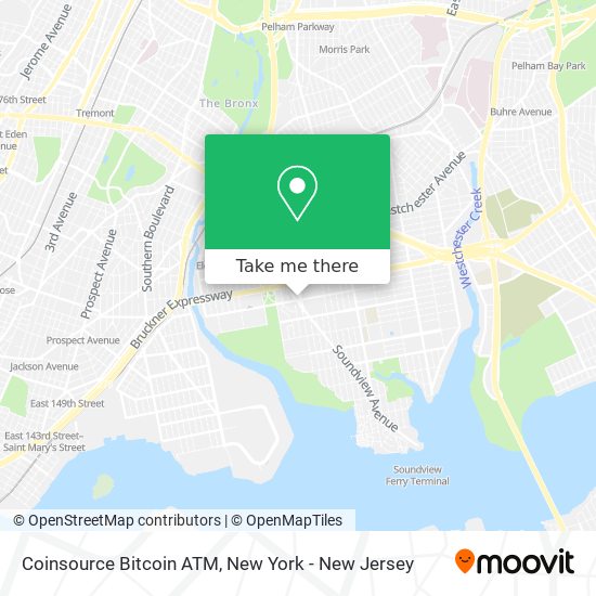 Mapa de Coinsource Bitcoin ATM