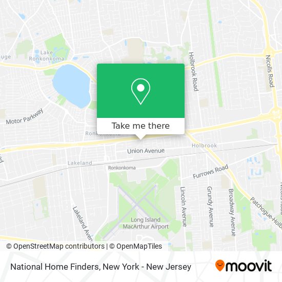 National Home Finders map