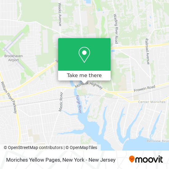 Moriches Yellow Pages map