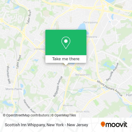 Mapa de Scottish Inn Whippany