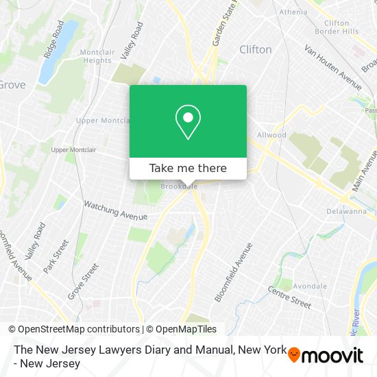The New Jersey Lawyers Diary and Manual map
