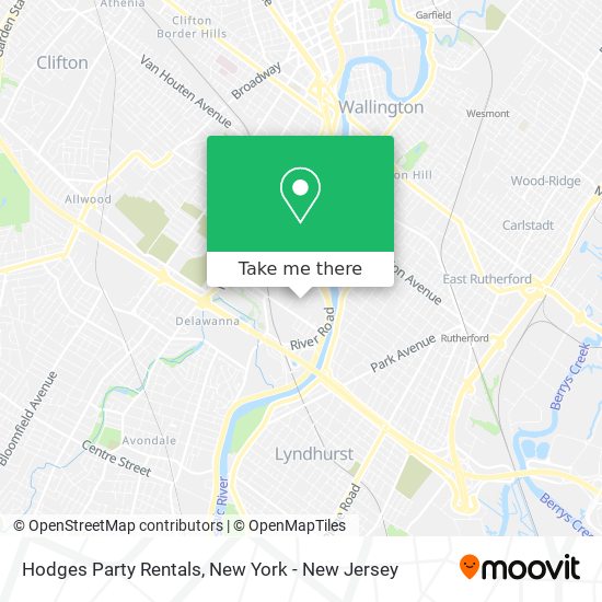 Mapa de Hodges Party Rentals