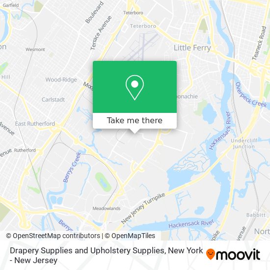 Drapery Supplies and Upholstery Supplies map