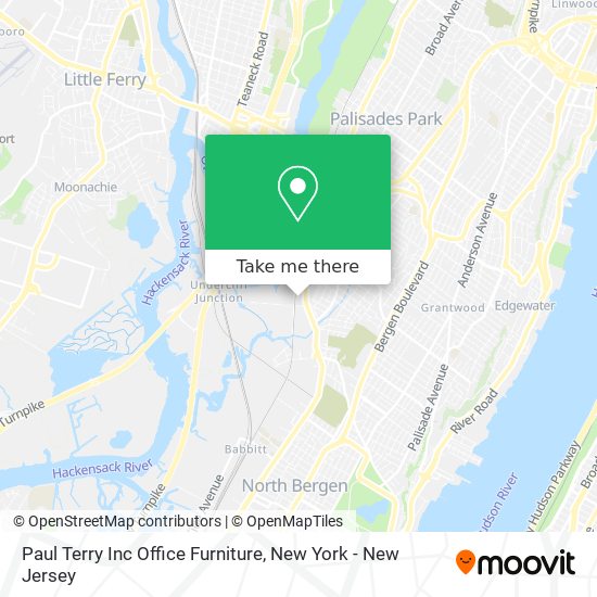 Paul Terry Inc Office Furniture map