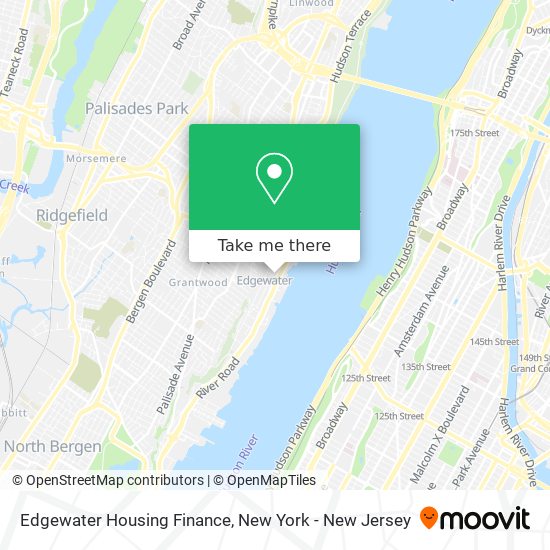 Edgewater Housing Finance map