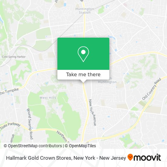 Hallmark Gold Crown Stores map
