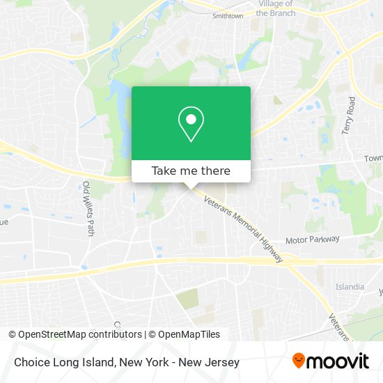 Choice Long Island map