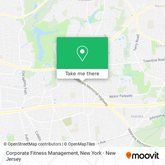 Corporate Fitness Management map