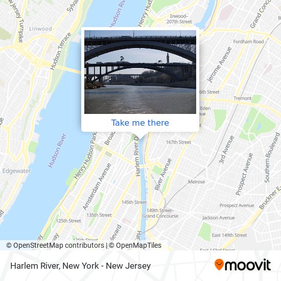 Harlem River map