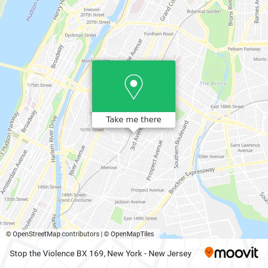 Stop the Violence BX 169 map