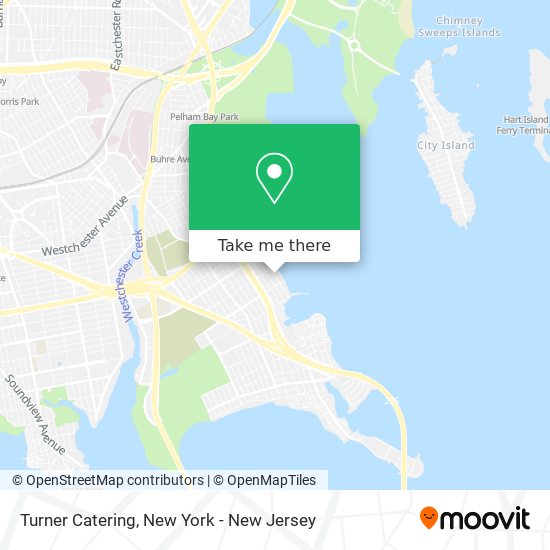 Turner Catering map