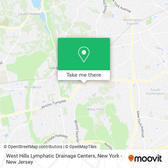 West Hills Lymphatic Drainage Centers map