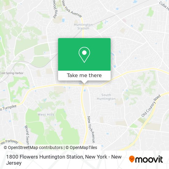1800 Flowers Huntington Station map