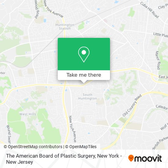 Mapa de The American Board of Plastic Surgery