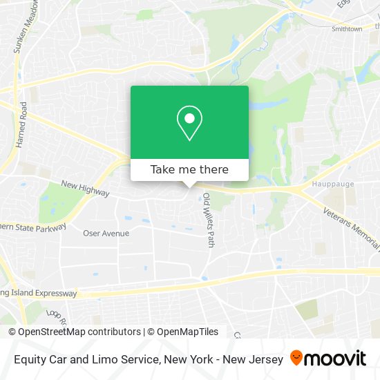 Equity Car and Limo Service map