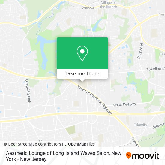 Mapa de Aesthetic Lounge of Long Island Waves Salon