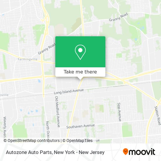 Mapa de Autozone Auto Parts