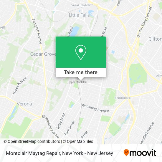 Mapa de Montclair Maytag Repair