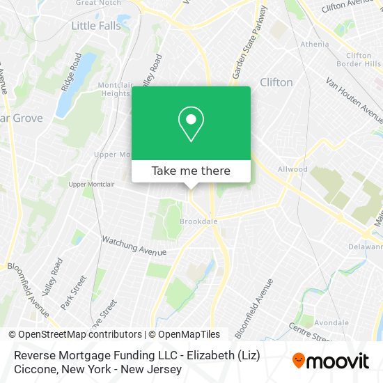 Reverse Mortgage Funding LLC - Elizabeth (Liz) Ciccone map