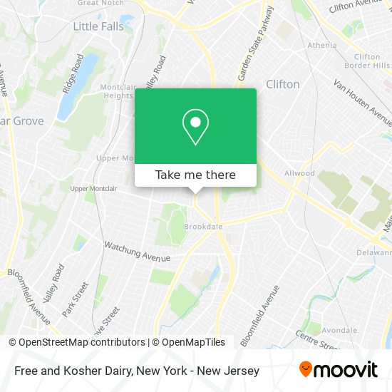 Free and Kosher Dairy map