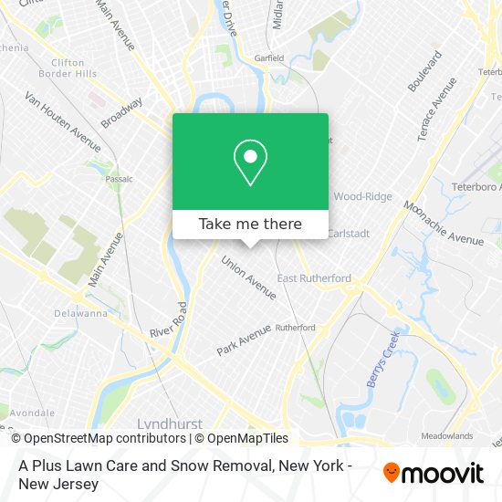 A Plus Lawn Care and Snow Removal map