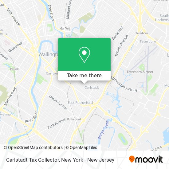 Carlstadt Tax Collector map