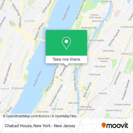 Chabad House map