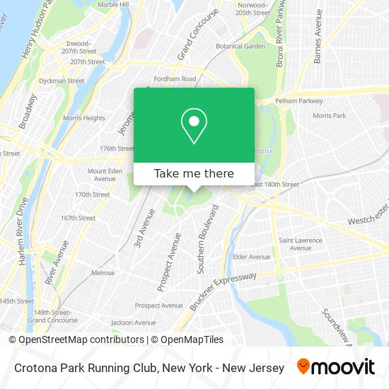 Crotona Park Running Club map