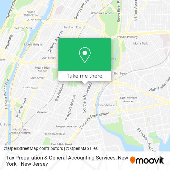 Tax Preparation & General Accounting Services map