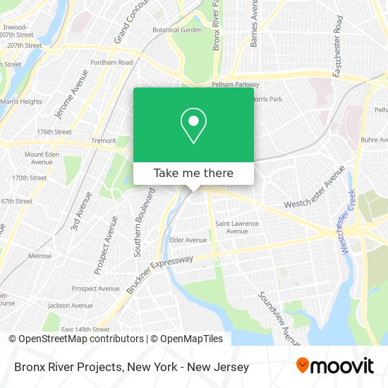 Mapa de Bronx River Projects