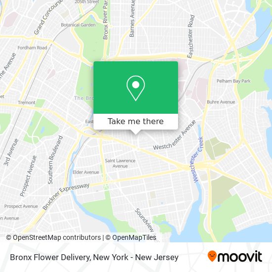 Bronx Flower Delivery map