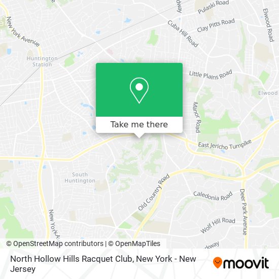 North Hollow Hills Racquet Club map