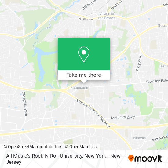 All Music's Rock-N-Roll University map
