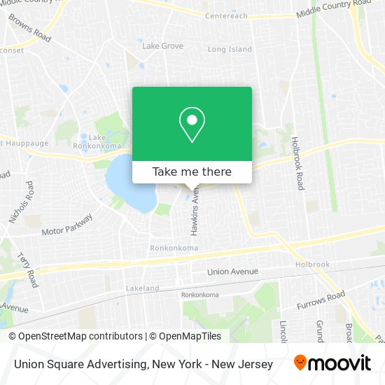 Mapa de Union Square Advertising