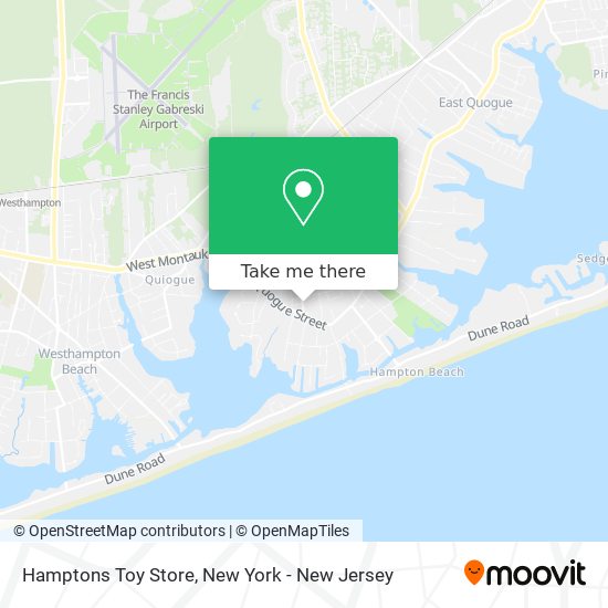 Hamptons Toy Store map