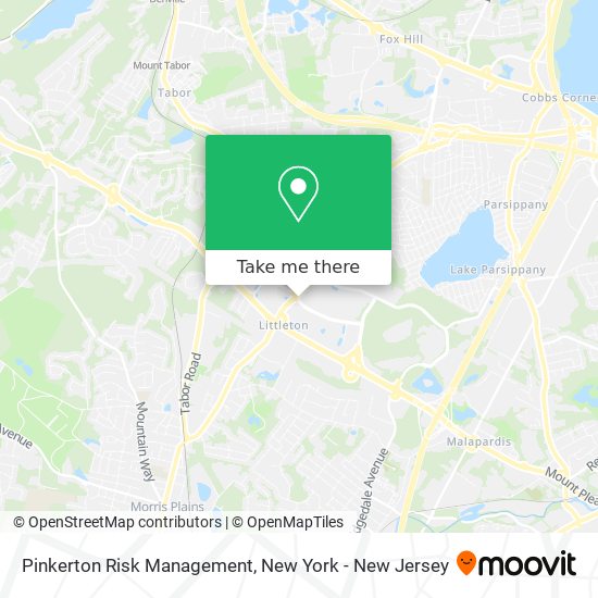 Pinkerton Risk Management map