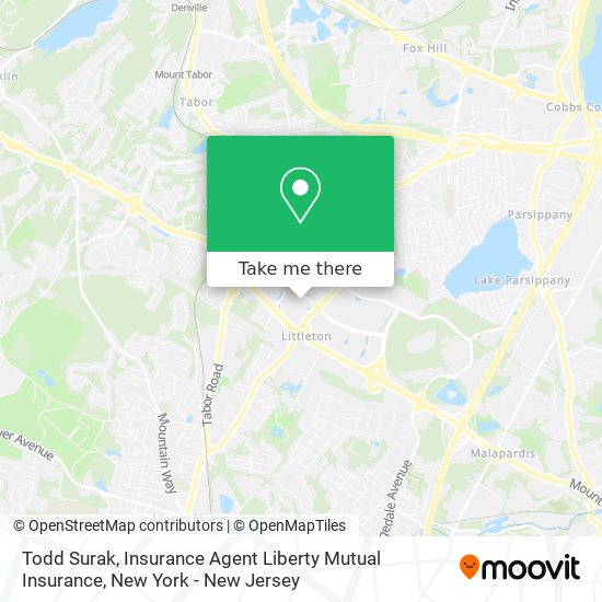 Mapa de Todd Surak, Insurance Agent Liberty Mutual Insurance