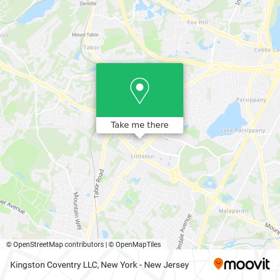 Mapa de Kingston Coventry LLC