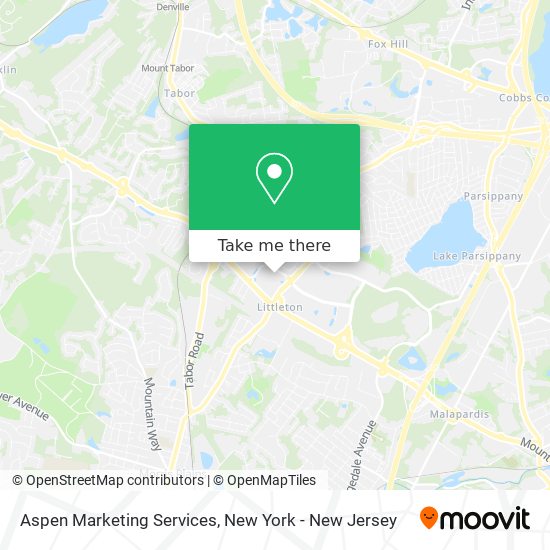 Mapa de Aspen Marketing Services