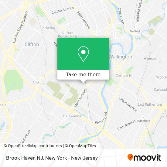 Brook Haven NJ map