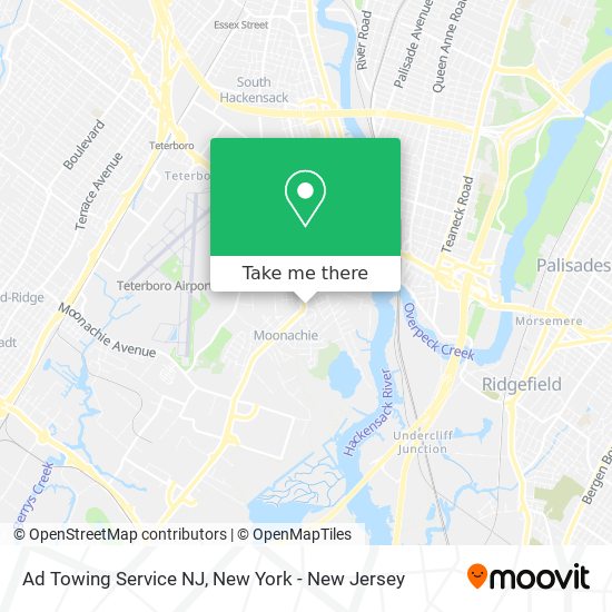 Ad Towing Service NJ map