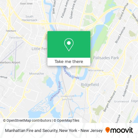 Mapa de Manhattan Fire and Security