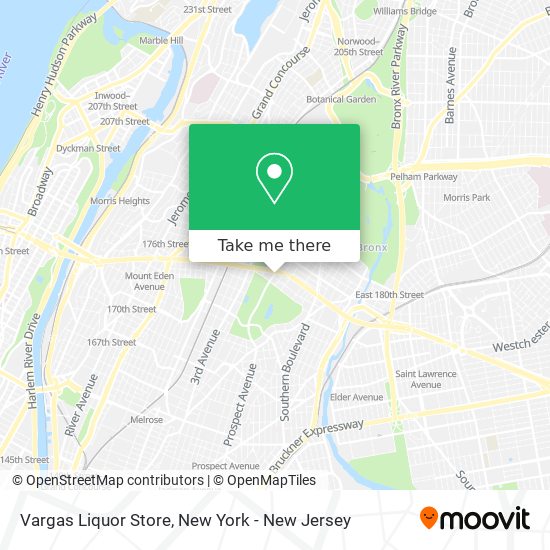 Mapa de Vargas Liquor Store