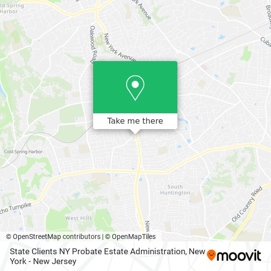 Mapa de State Clients NY Probate Estate Administration