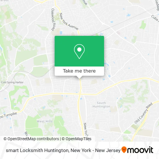 smart Locksmith Huntington map