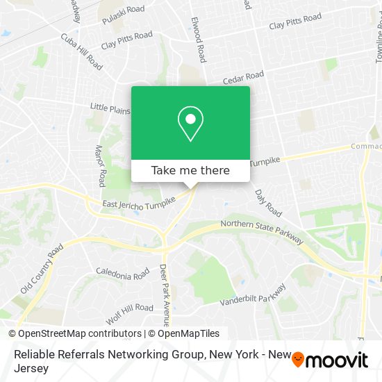 Mapa de Reliable Referrals Networking Group