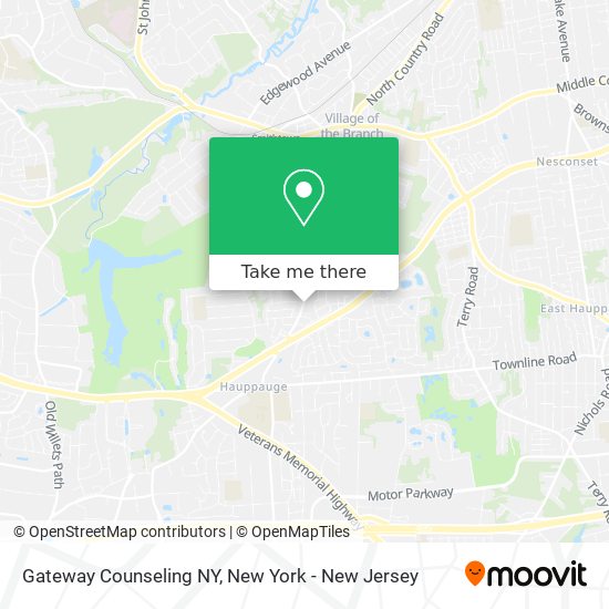 Gateway Counseling NY map