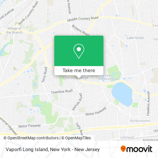 Mapa de Vaporfi Long Island